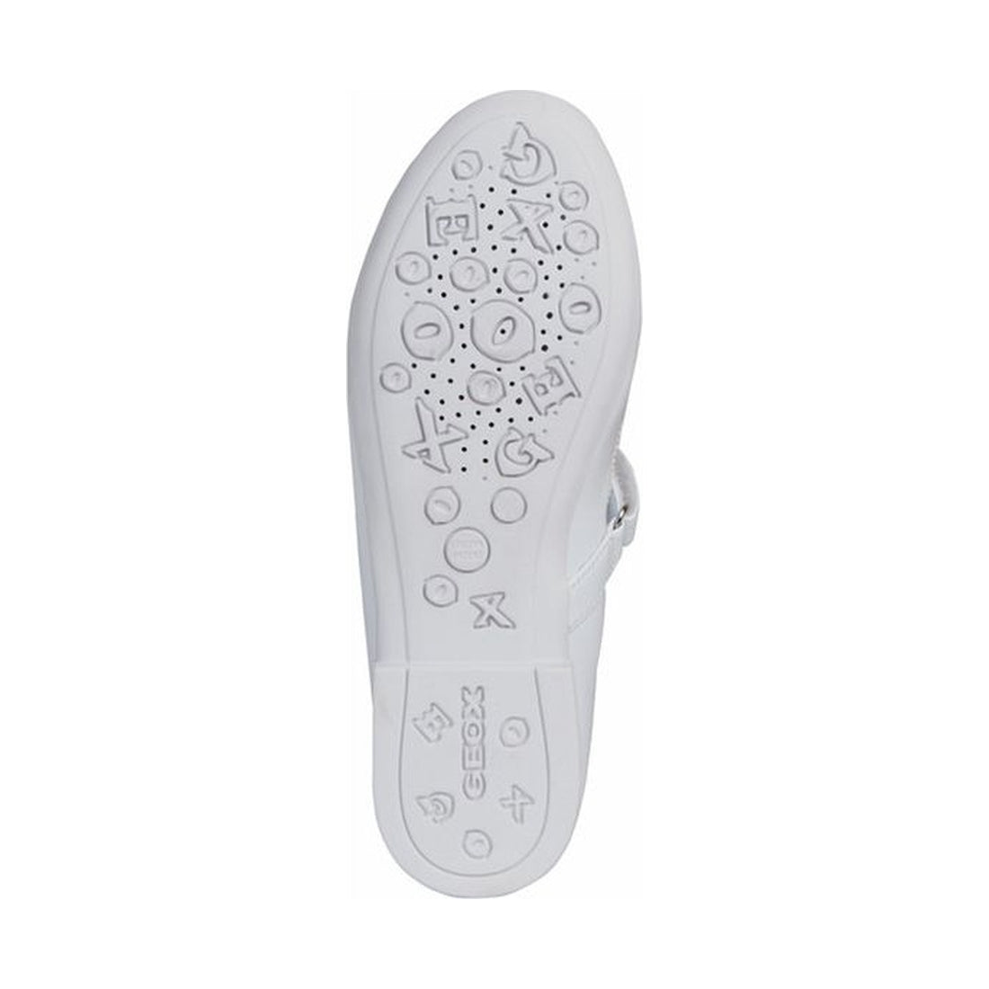 Geox girls white plie ballerinas | Vilbury London