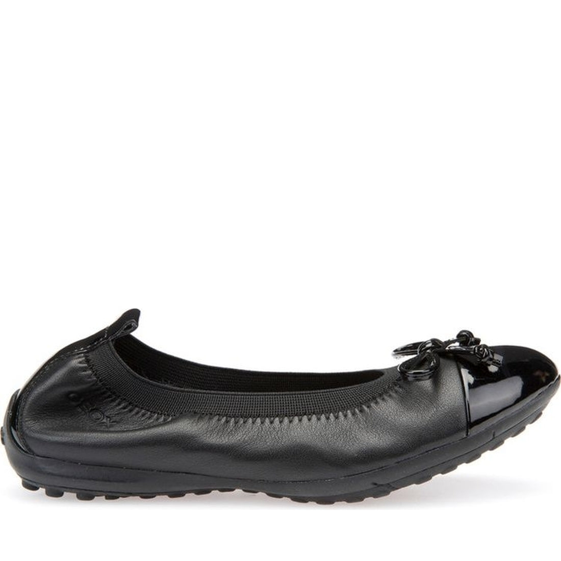 Geox girls black piuma ballerine ballerinas | Vilbury London