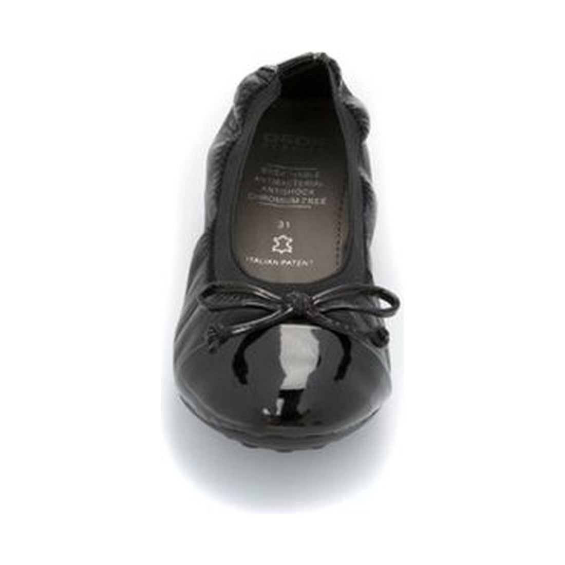 Geox girls black piuma ballerine ballerinas | Vilbury London