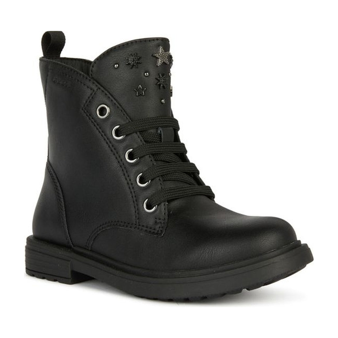 Geox girls black, gun eclair booties | Vilbury London