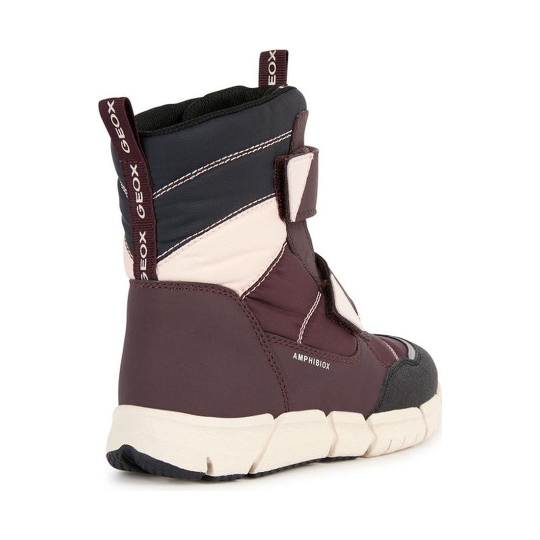 Geox girls dk burgundy flexyper booties | Vilbury London