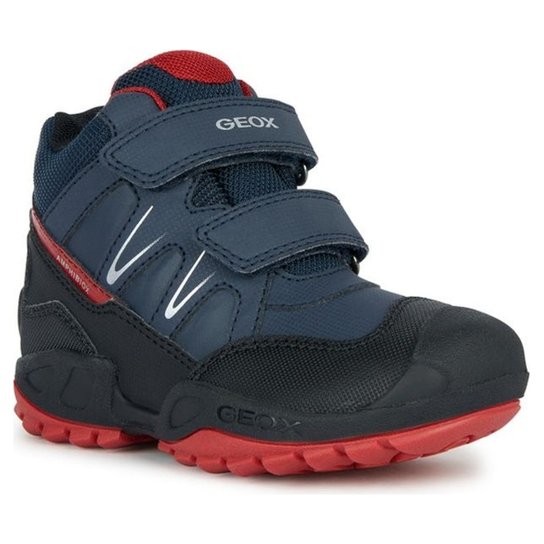 Geox boys navy, red new savage booties | Vilbury London