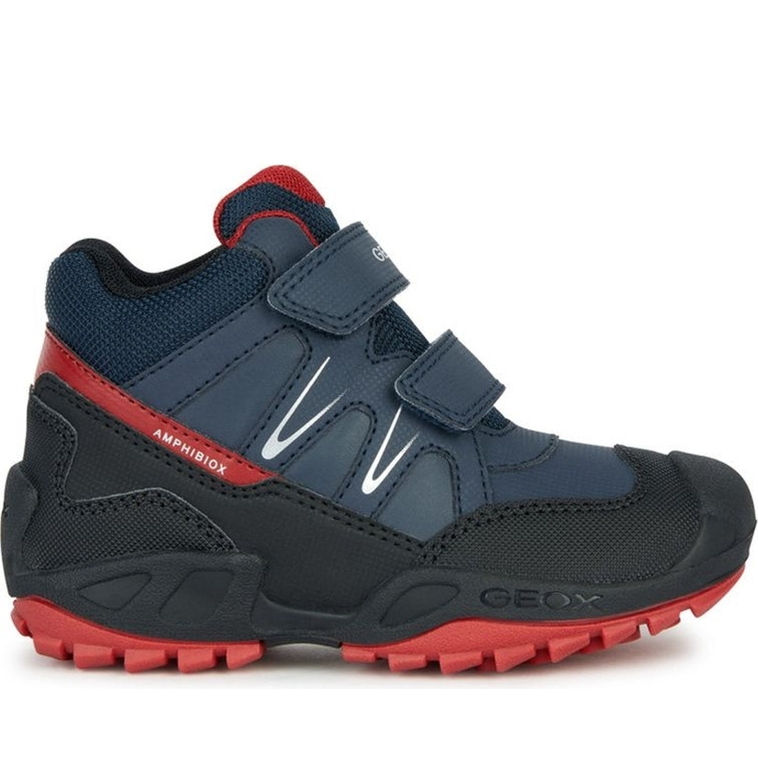 Geox boys navy, red new savage booties | Vilbury London