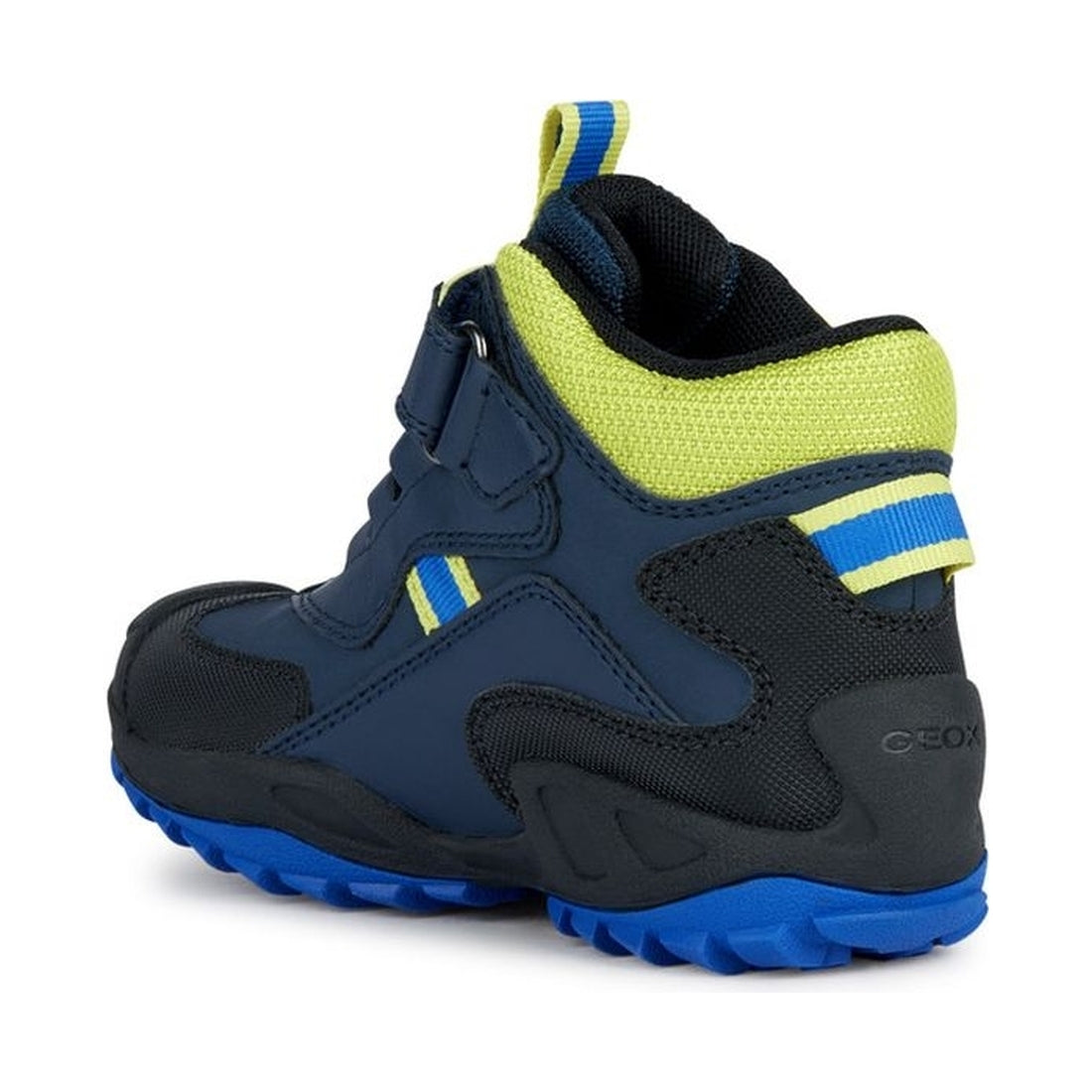 Geox boys navy, lime green new savage booties | Vilbury London