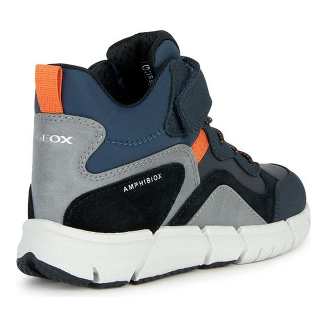 Geox boys navy, orange flexyper abx booties | Vilbury London