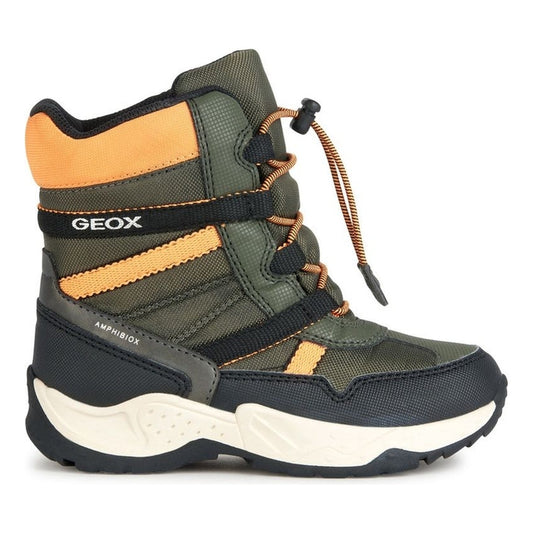 Geox boys military, orange sentiero abx booties | Vilbury London