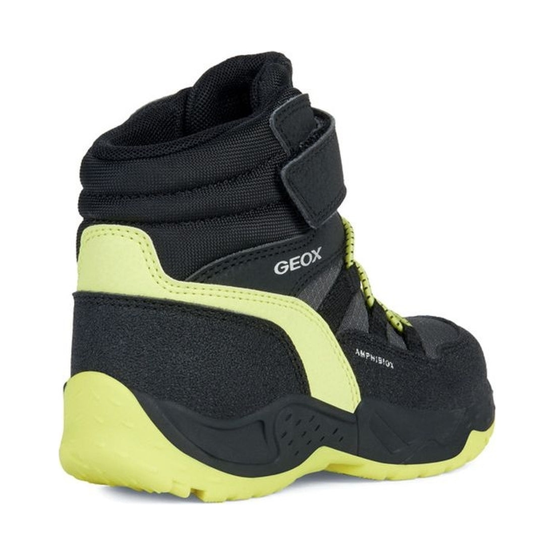 Geox boys black, lime sentiero abx booties | Vilbury London