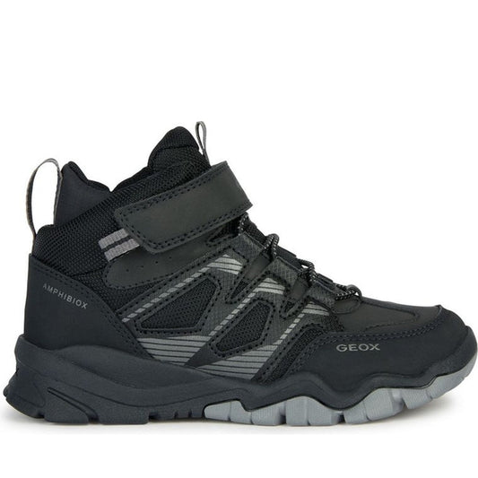 Geox boys black montrack abx booties | Vilbury London