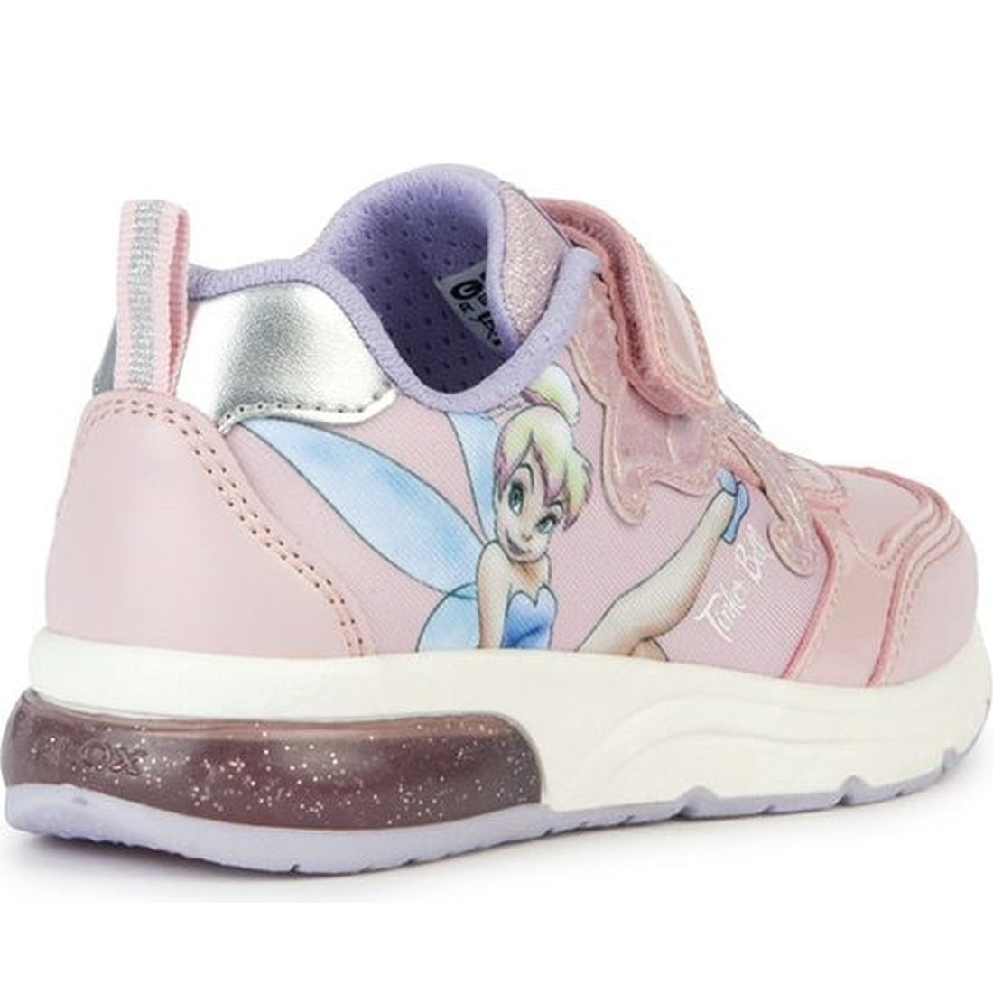 Geox girls pink, lilac spaceclub sport shoe | Vilbury London