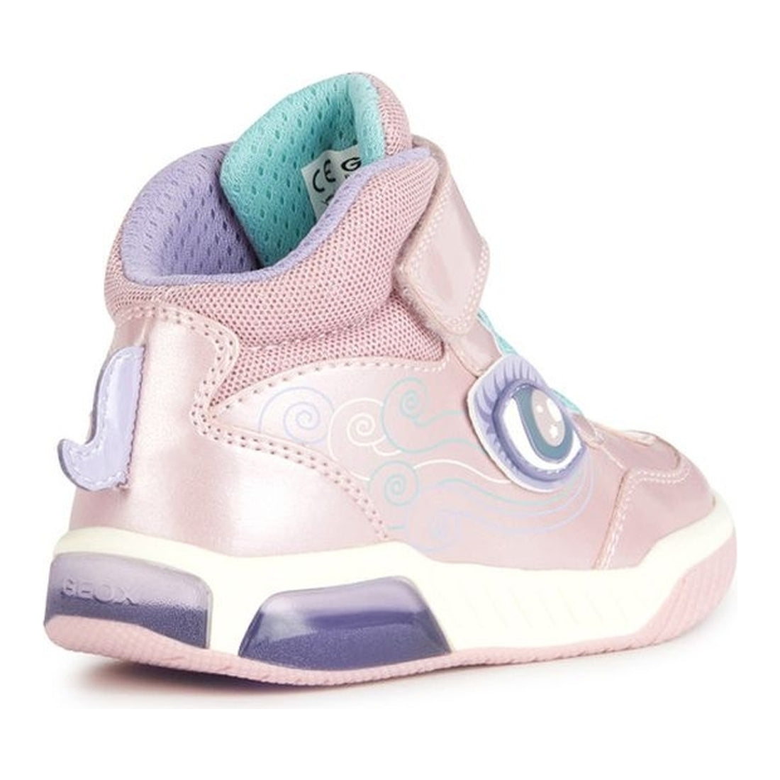 Geox girls pink, lilac inek booties | Vilbury London