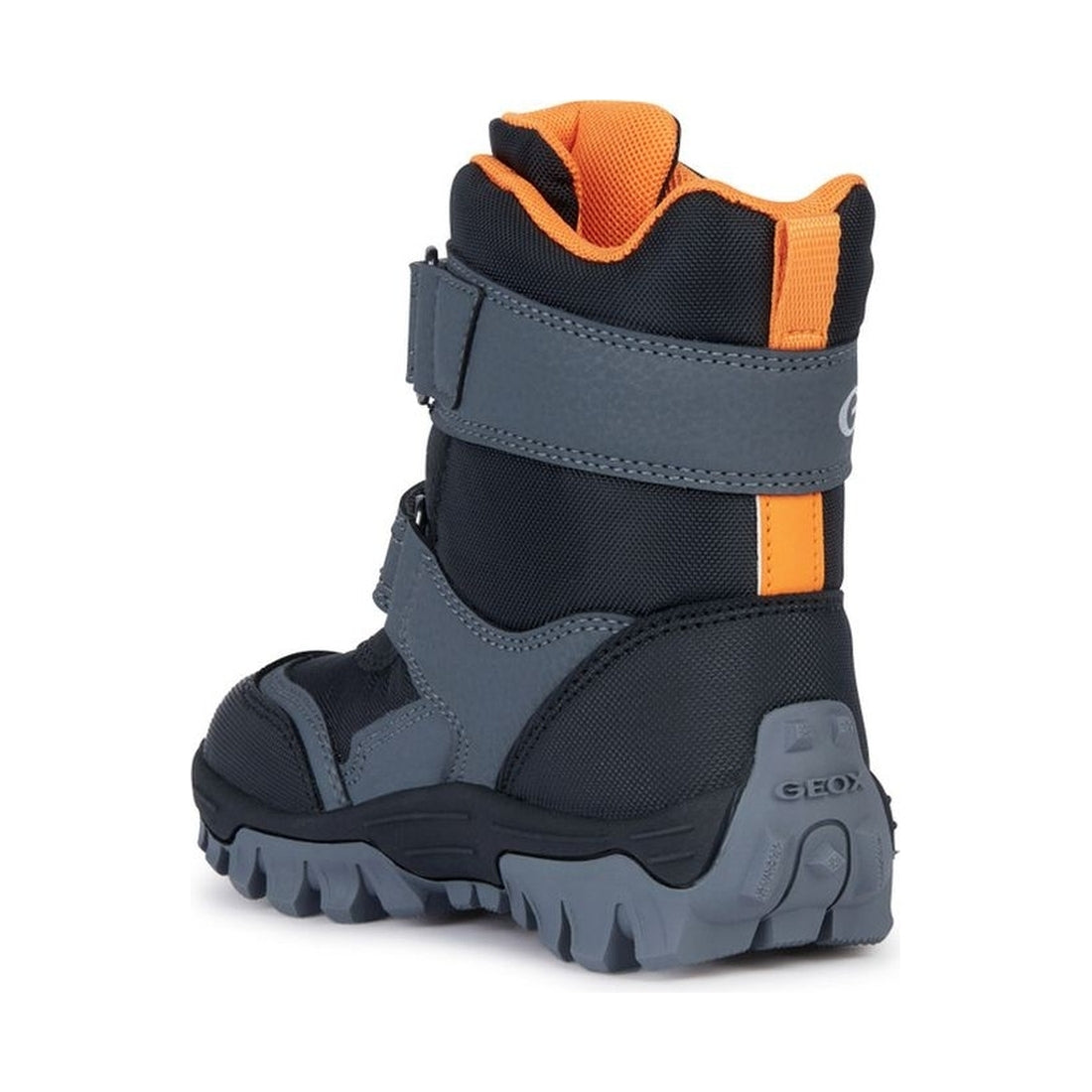 Geox boys black, orange himalaya abx booties | Vilbury London