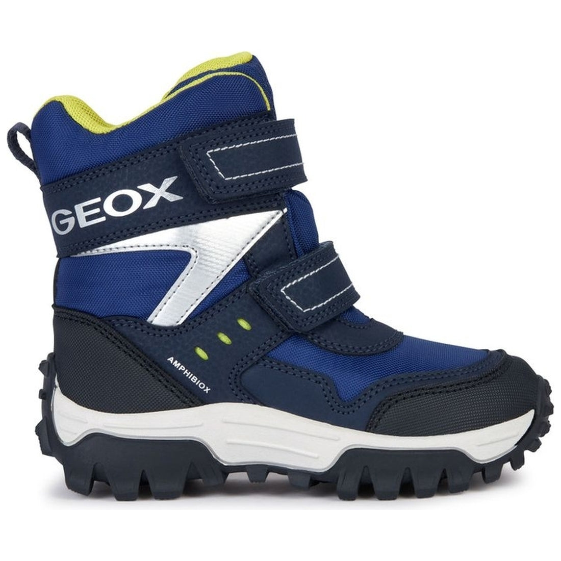 Geox boys navy, lime himalaya abx booties | Vilbury London