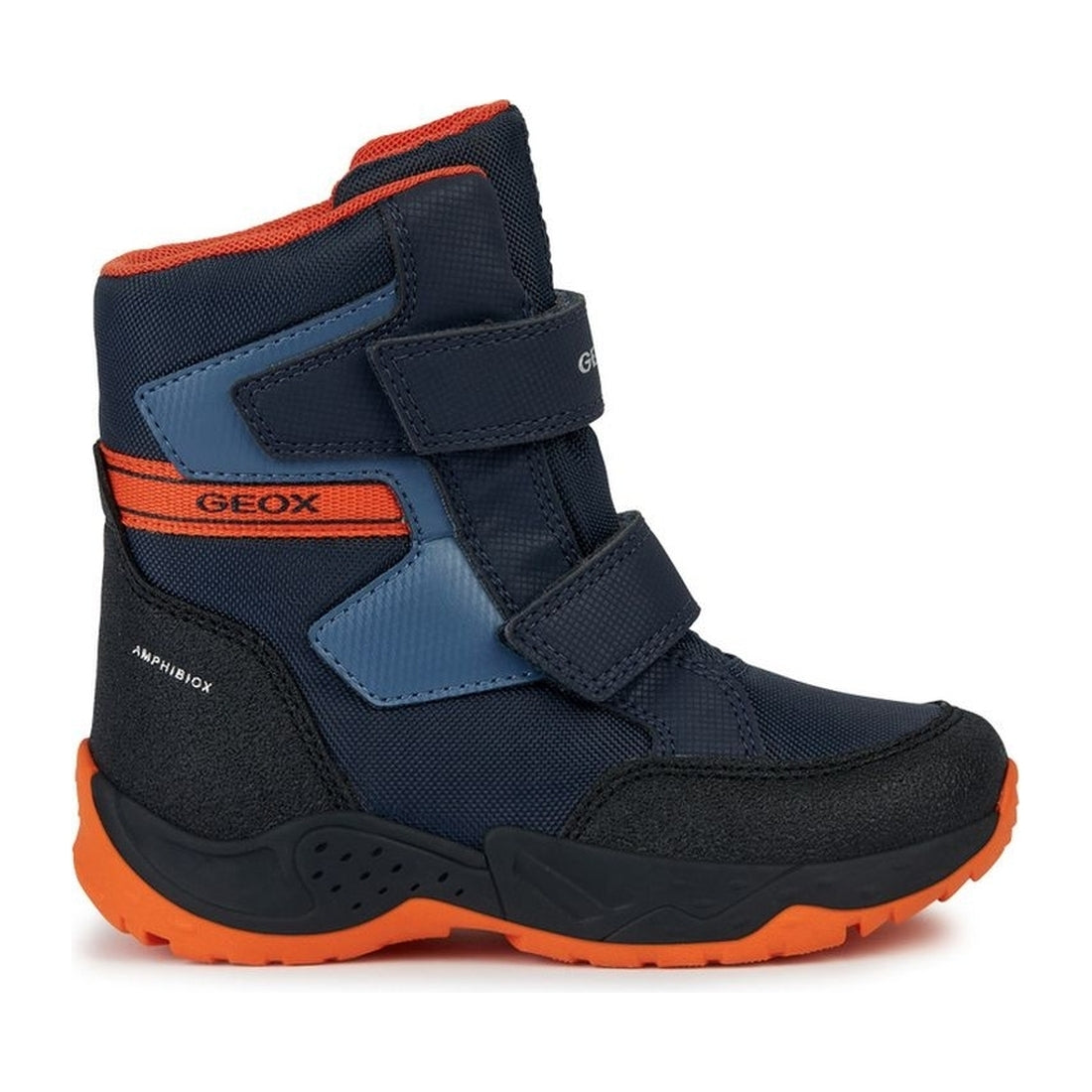 Geox boys navy, orange sentiero abx booties | Vilbury London