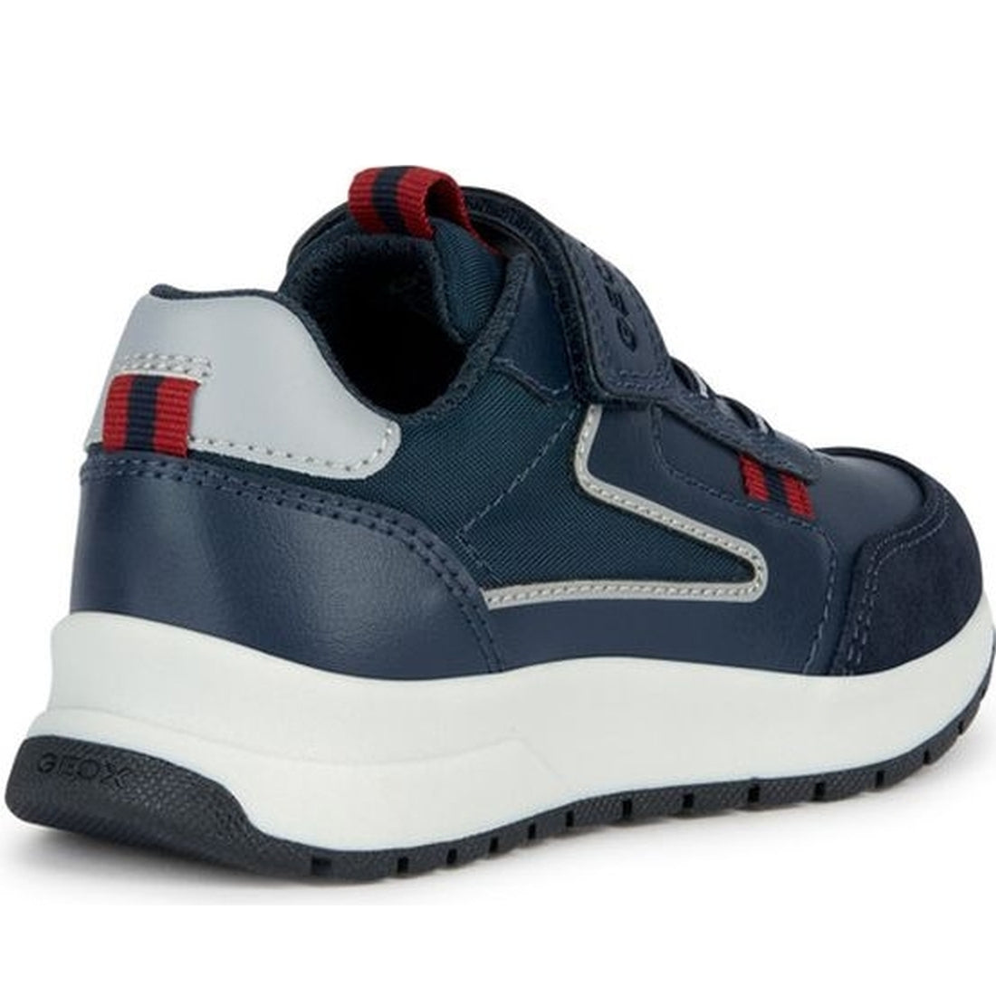 Geox boys navy, dk red briezee sport shoe | Vilbury London