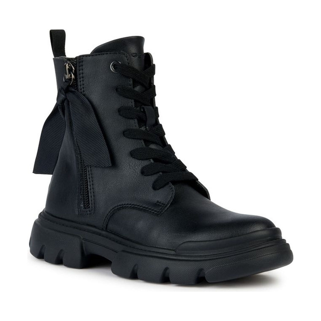 Geox girls black junette booties | Vilbury London