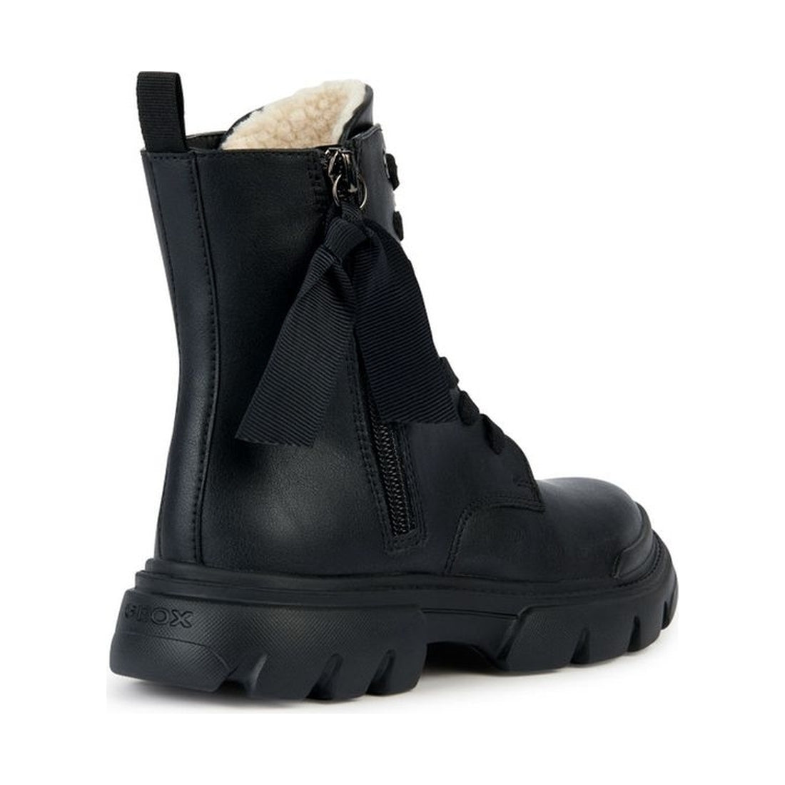 Geox girls black junette booties | Vilbury London