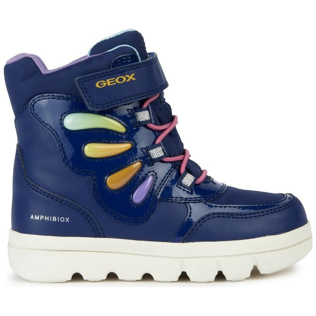 Geox girls navy, multicolor willaboom booties | Vilbury London