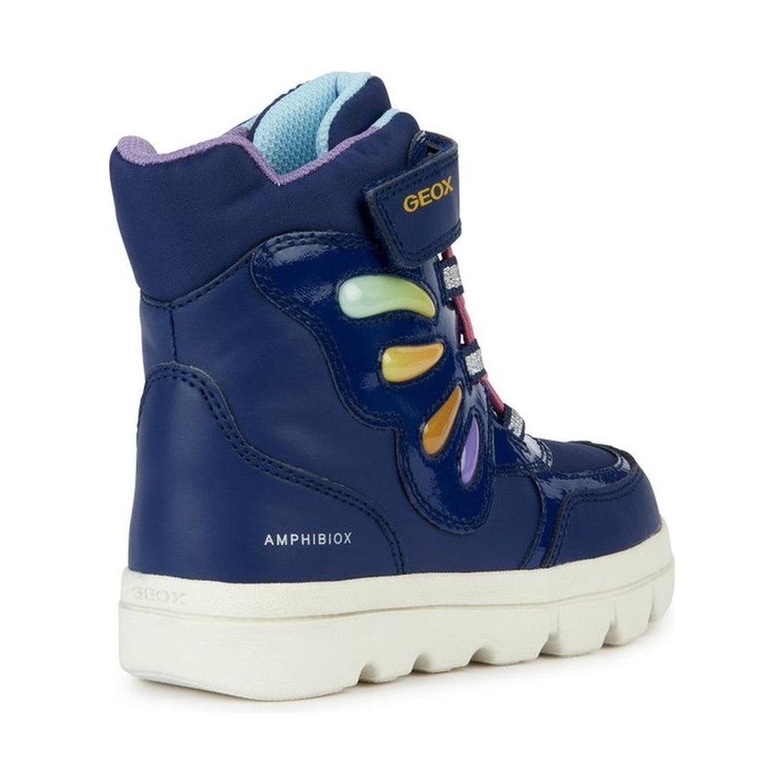 Geox girls navy, multicolor willaboom booties | Vilbury London