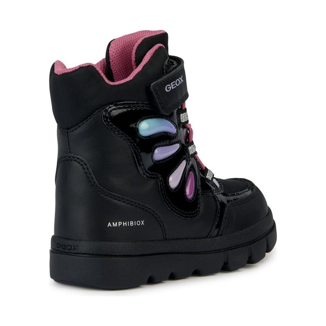 Geox girls black, multicolor willaboom booties | Vilbury London