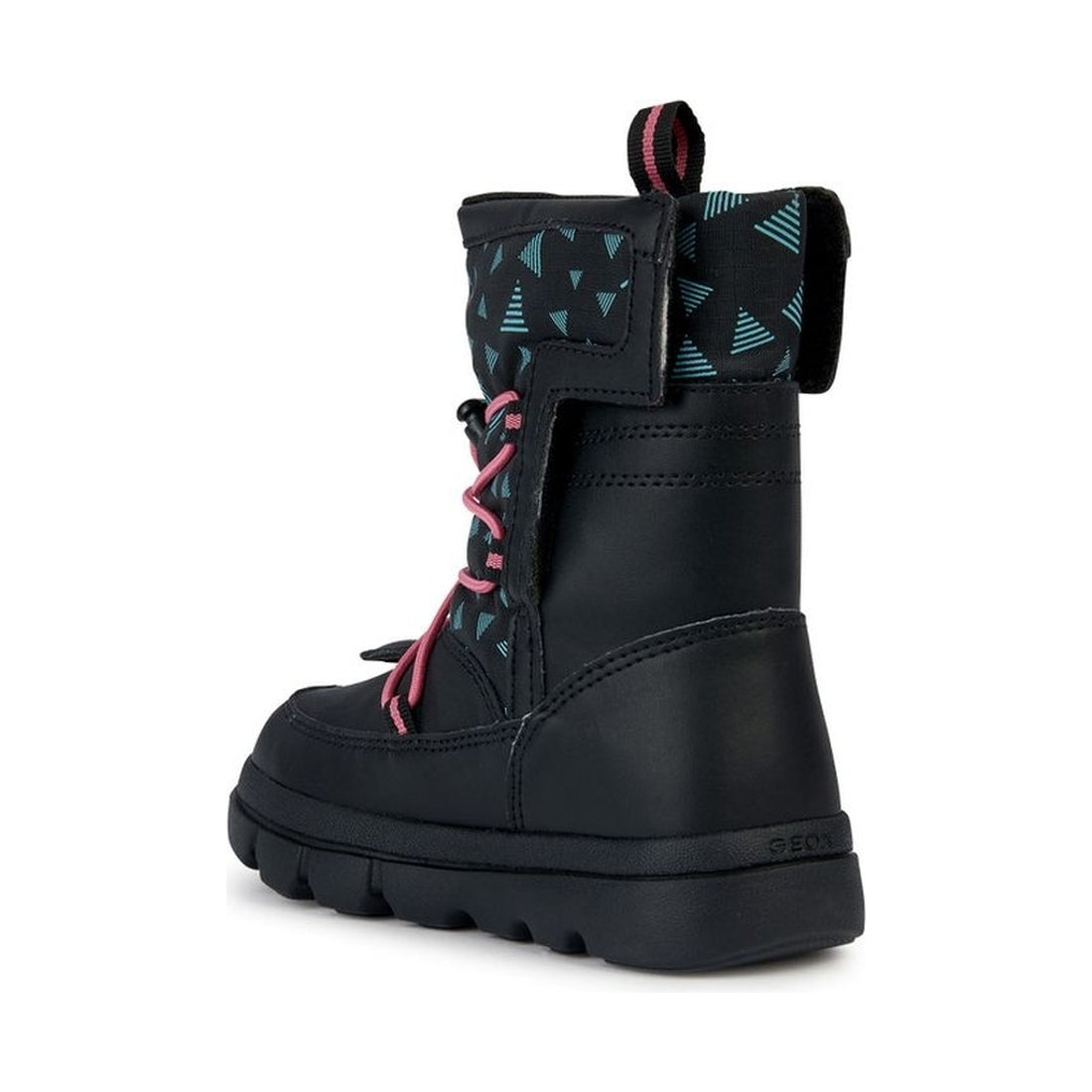 Geox girls black, fuchsia willaboom boots | Vilbury London