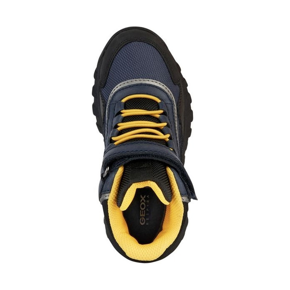 Geox boys navy, yellow simbyos abx booties | Vilbury London