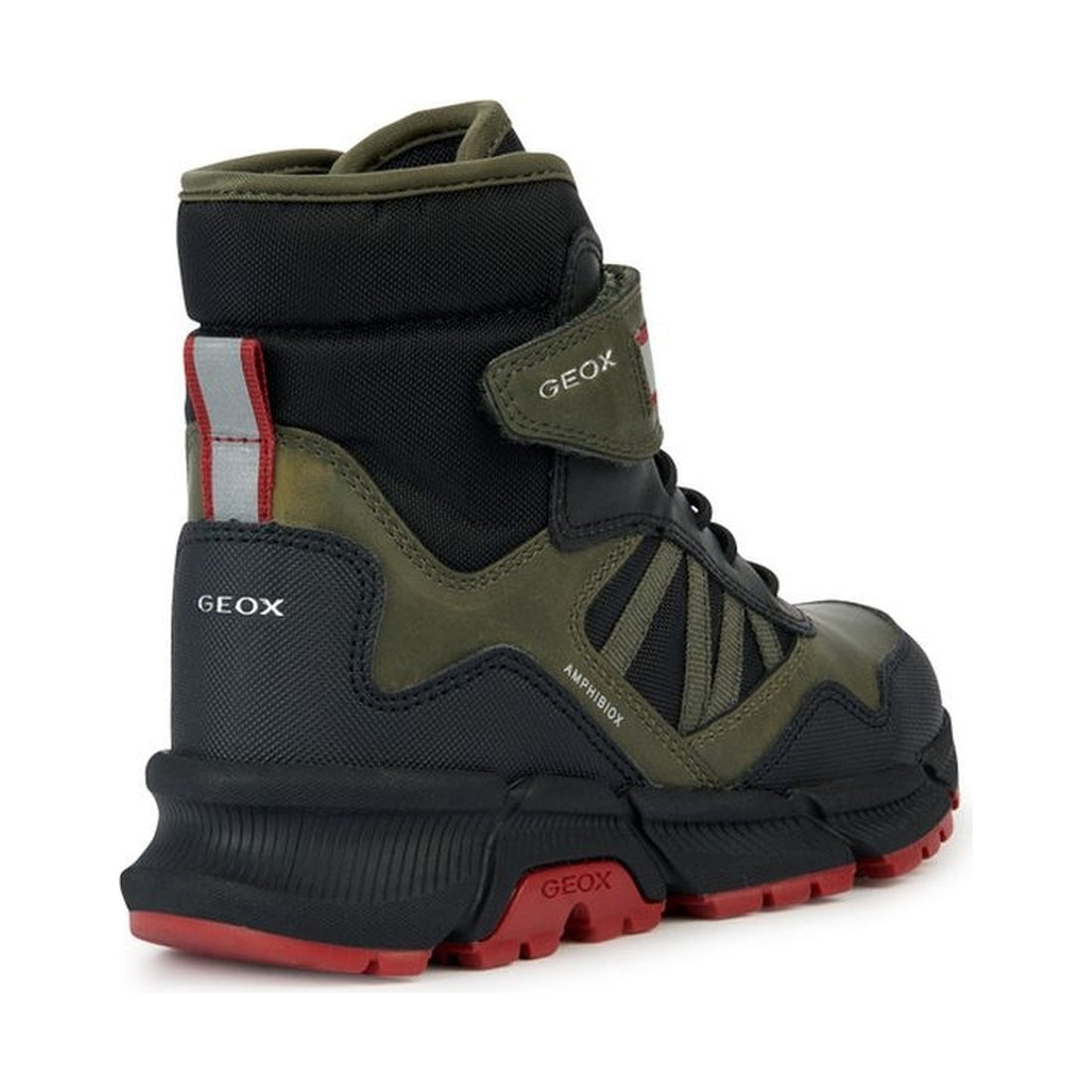 Geox boys military, red flexyper plus booties | Vilbury London