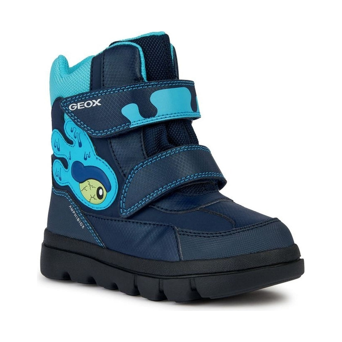 Geox boys navy, turquoise willaboom booties | Vilbury London