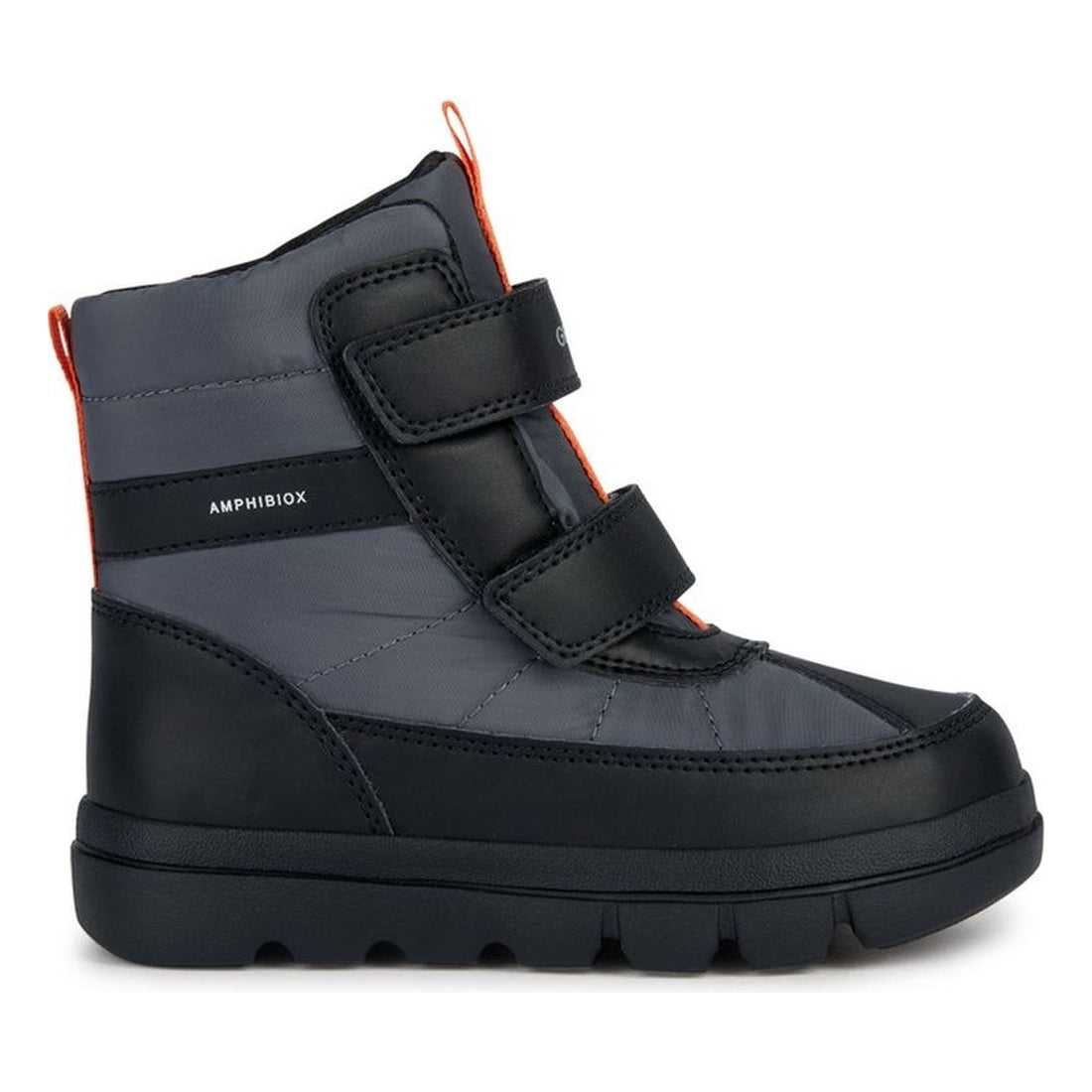 Geox boys black, dk grey willaboom booties | Vilbury London