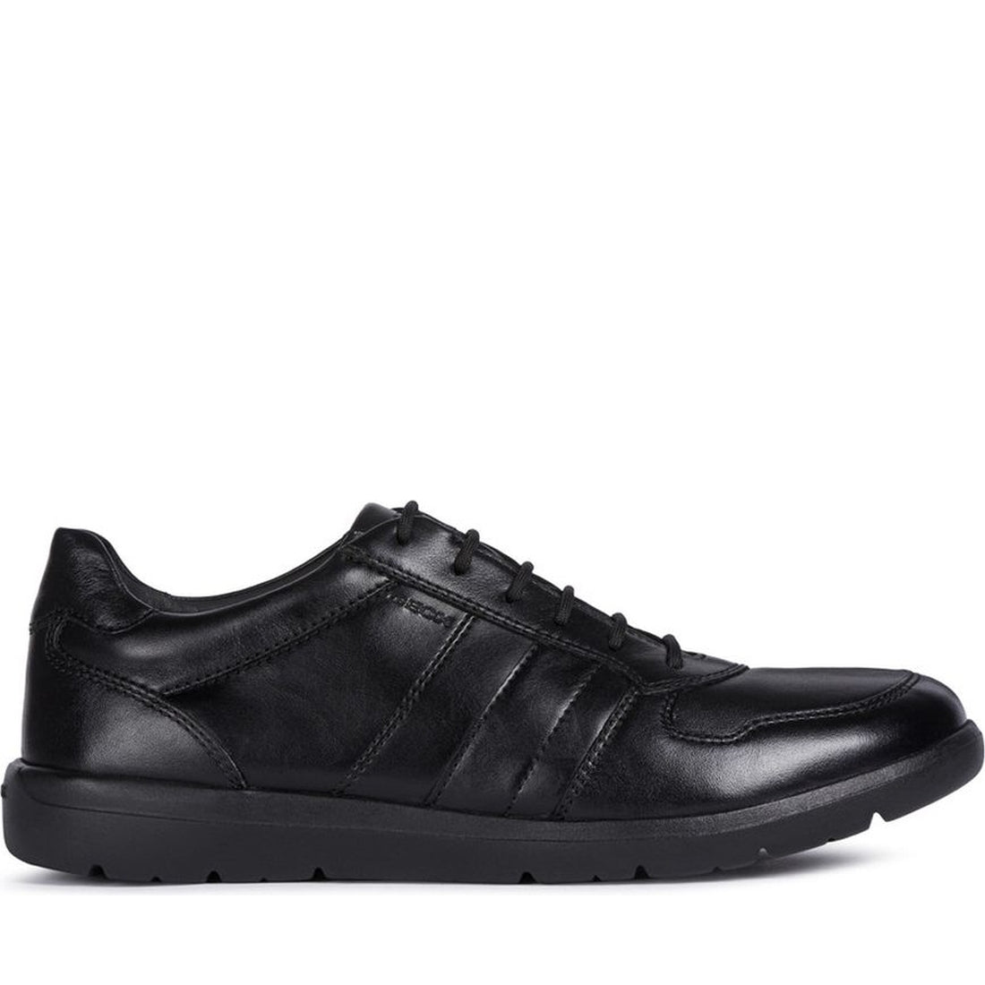 Geox mens black leitan sport shoe | Vilbury London