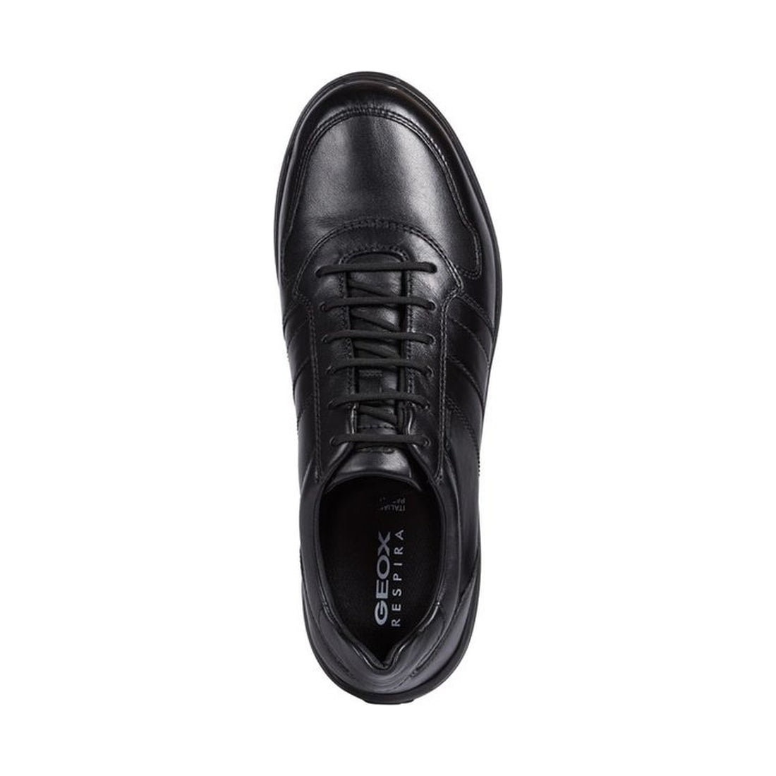 Geox mens black leitan sport shoe | Vilbury London