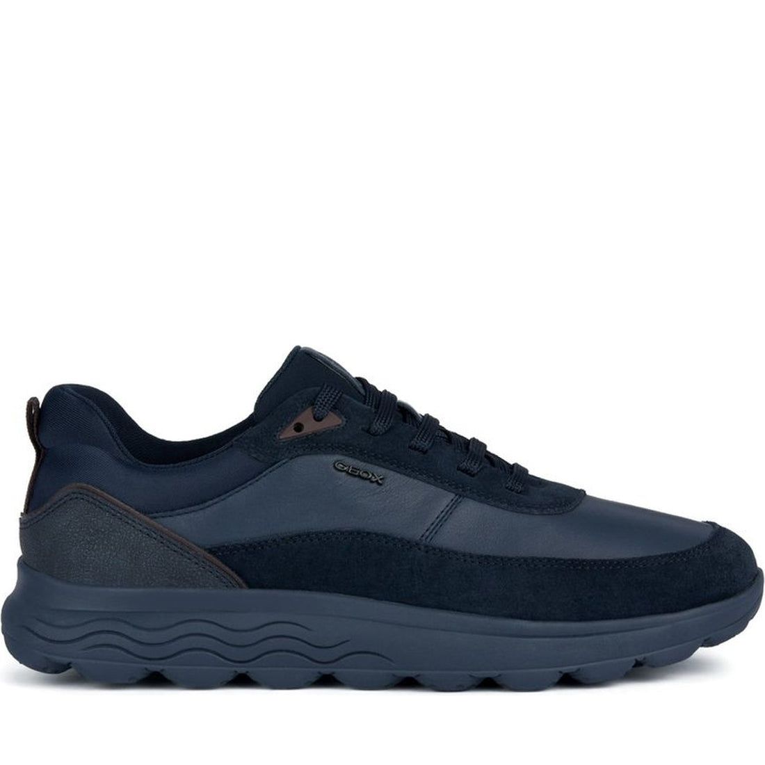 Geox mens navy spherica sport shoe | Vilbury London