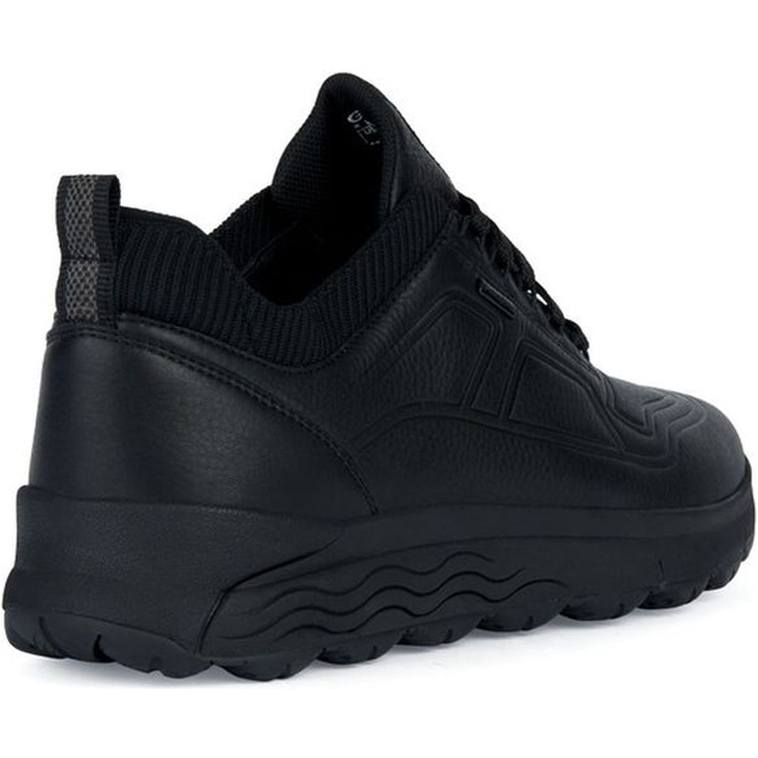 Geox mens black spherica 4x4 abx sport shoe | Vilbury London