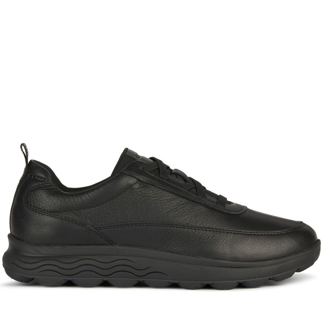 Geox mens black spherica sport shoe | Vilbury London