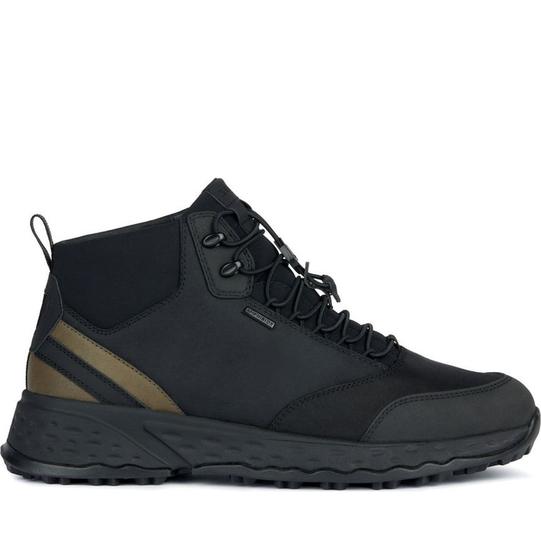 Geox mens black sterrato abx sport shoe | Vilbury London