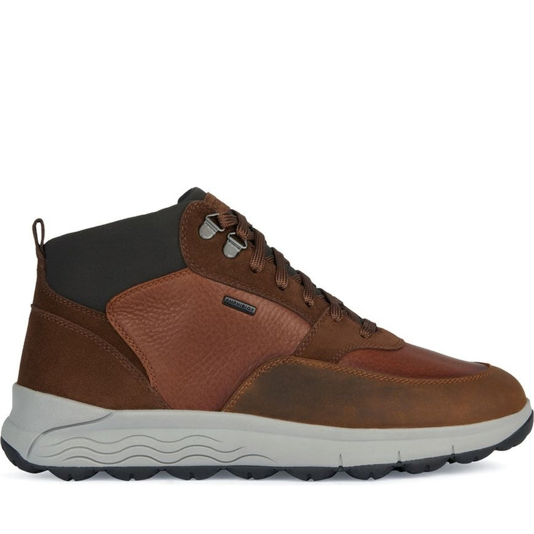 Geox mens cognac spherica 4x4 abx booties | Vilbury London