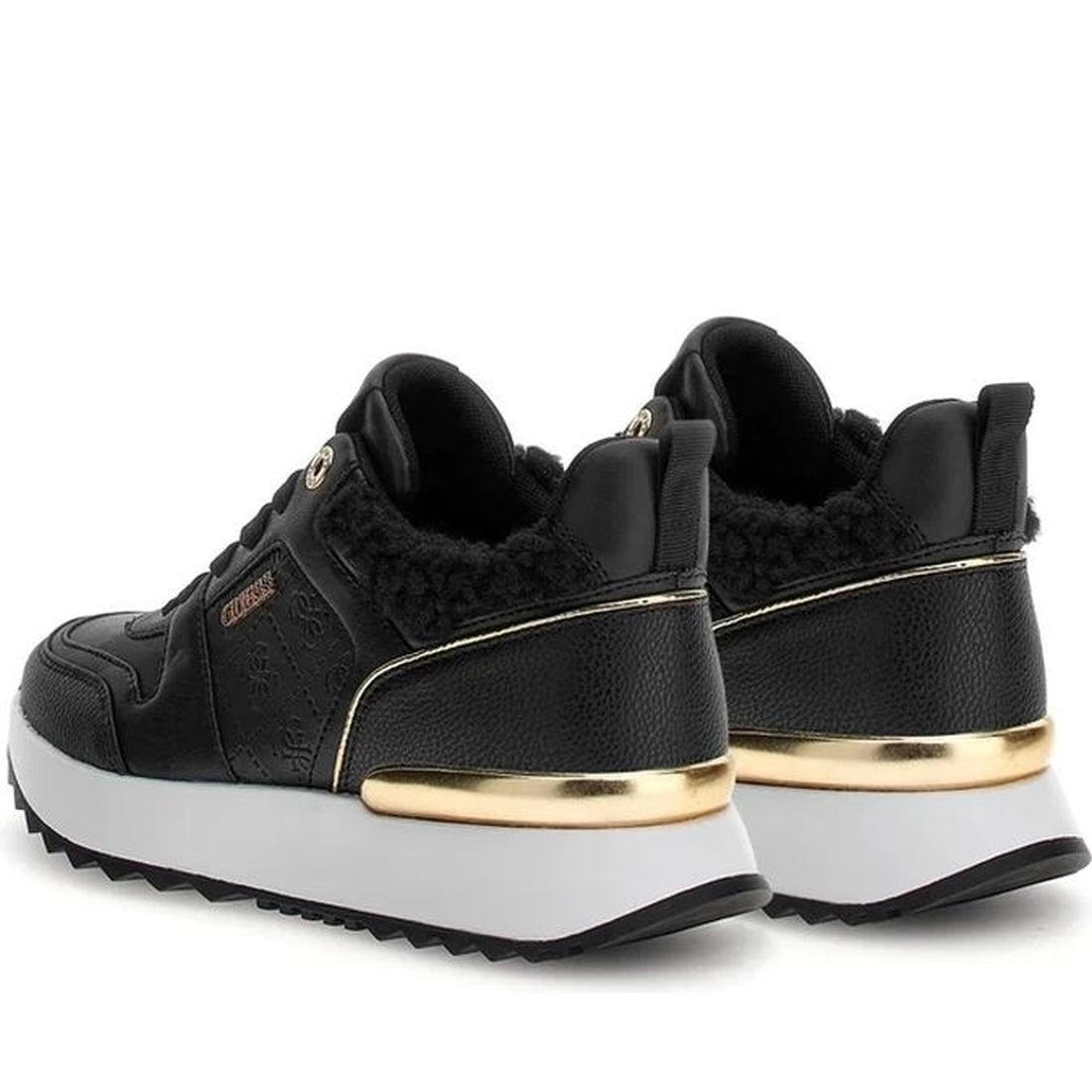 Guess womens black active lady trainers | Vilbury London