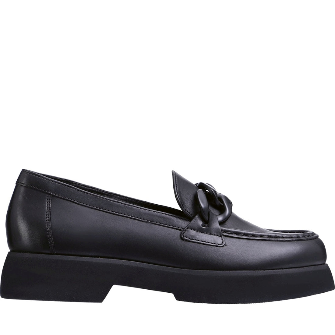 Hogl womens black stacy loafers | Vilbury London