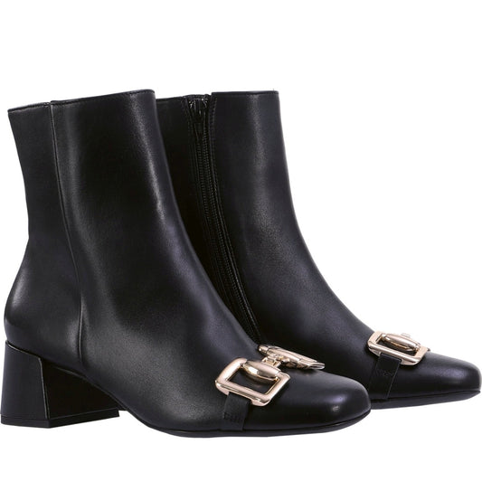 Hogl womens black sophie booties | Vilbury London