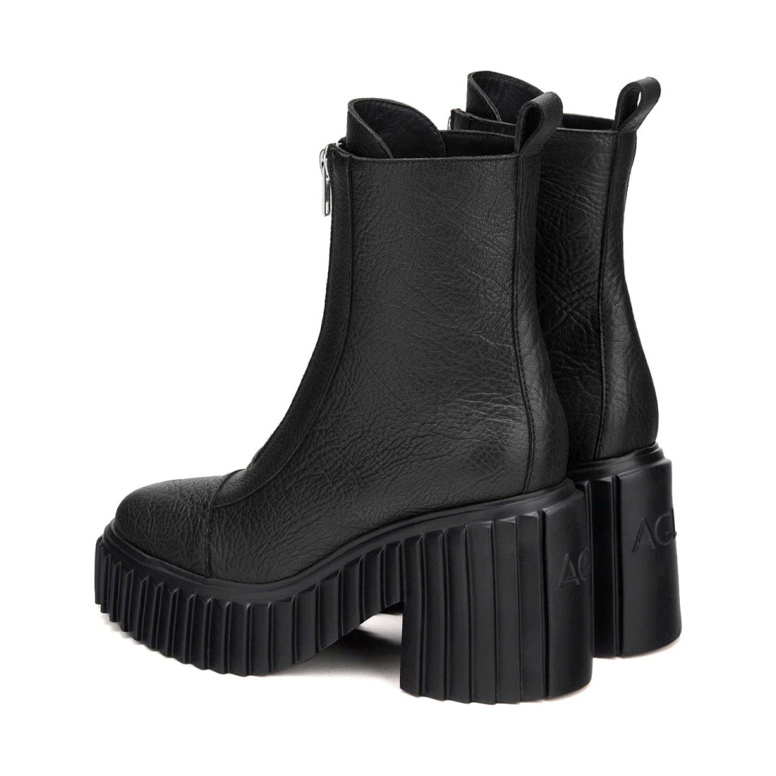 AGL womens black tiggy rock booties | Vilbury London