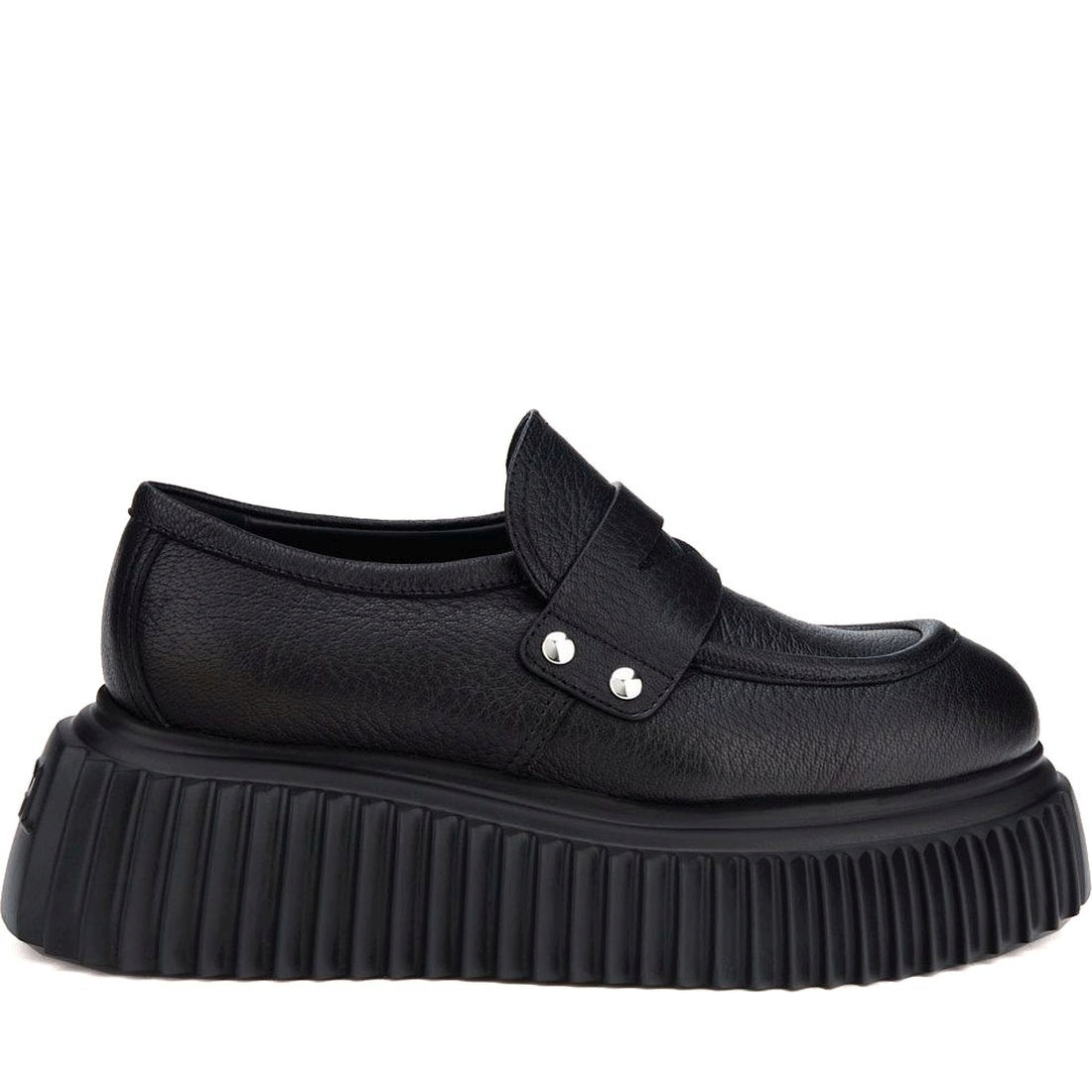 AGL womens black dany loafers | Vilbury London