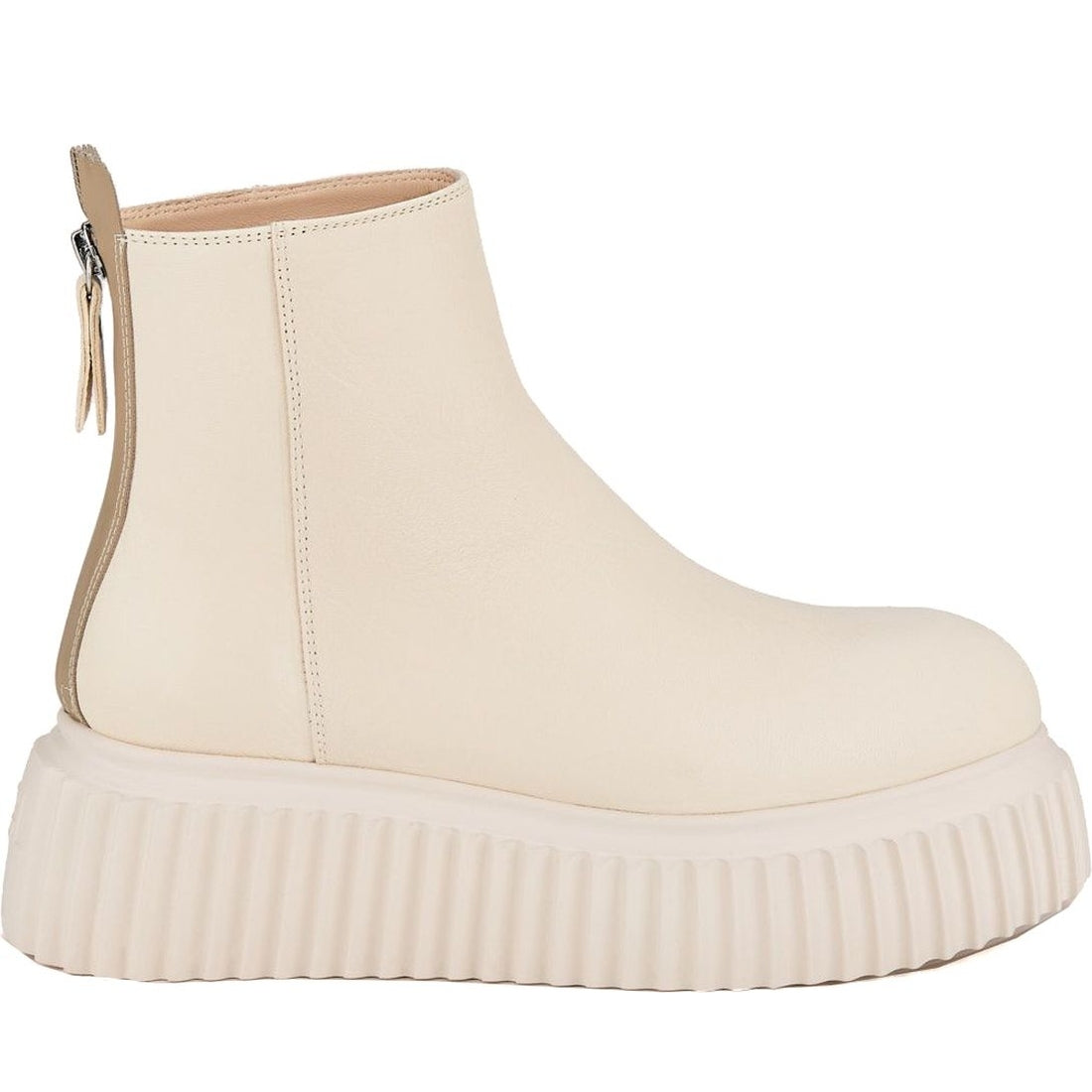 AGL womens nude sandy booties | Vilbury London