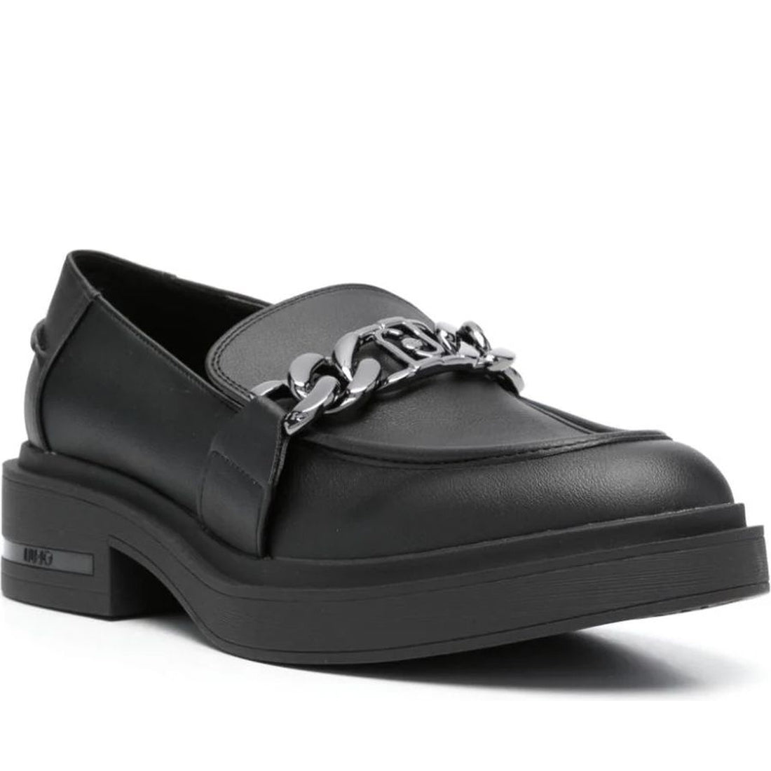 Liu Jo womens black gabrielle 23 loafer | Vilbury London