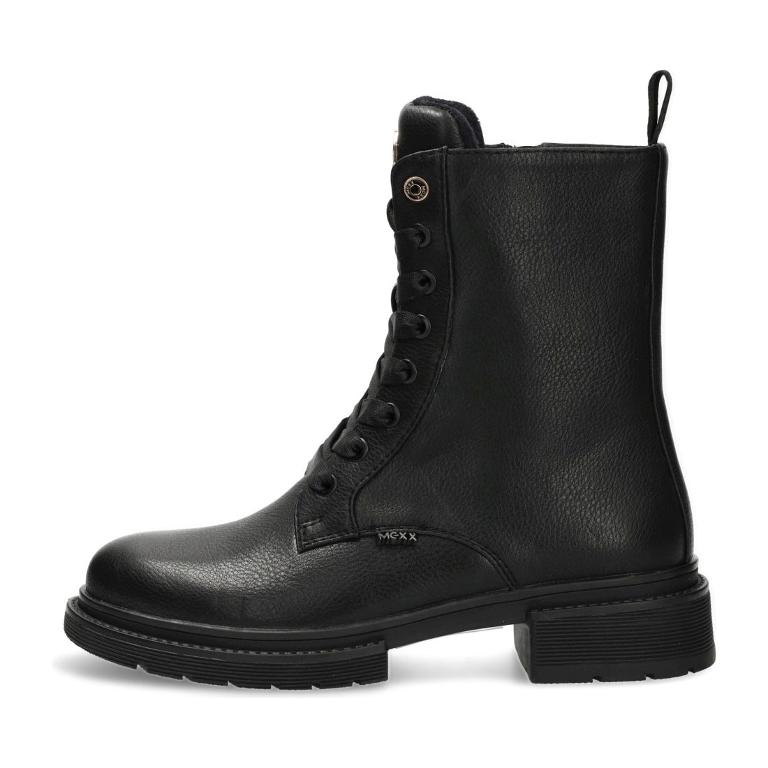 Mexx womens black holea booties | Vilbury London