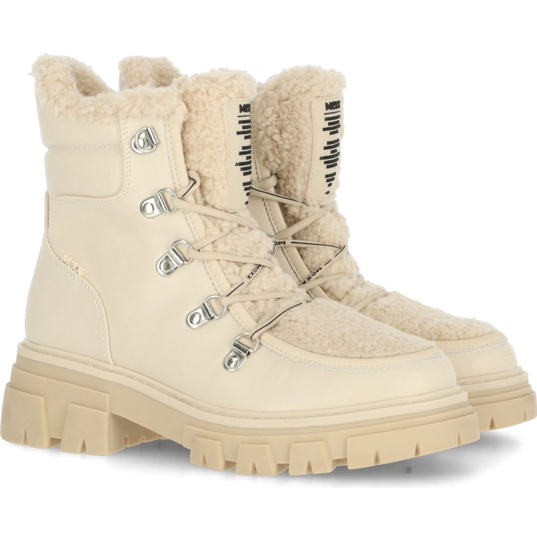 Mexx womens off white kold booties | Vilbury London