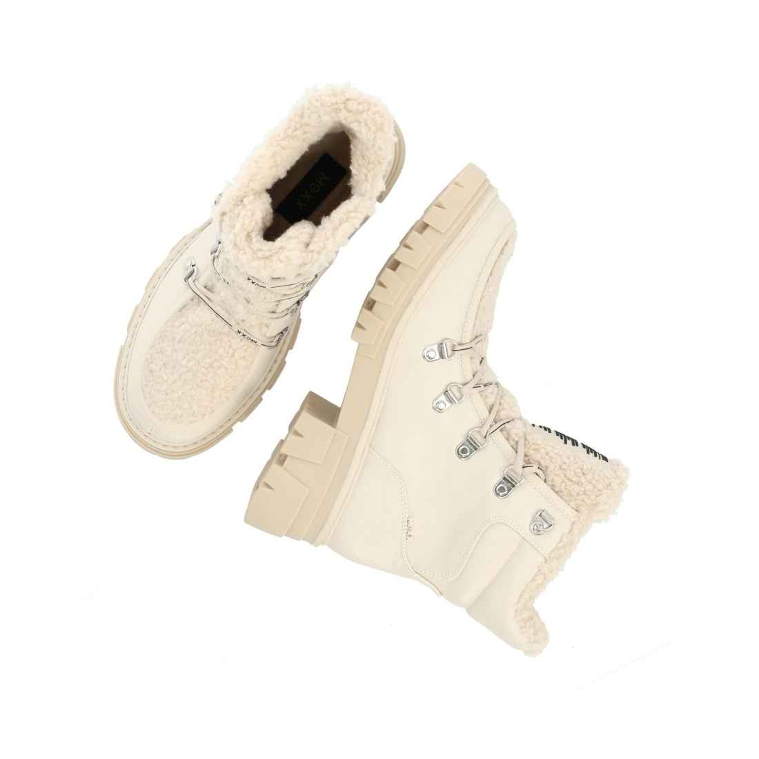 Mexx womens off white kold booties | Vilbury London