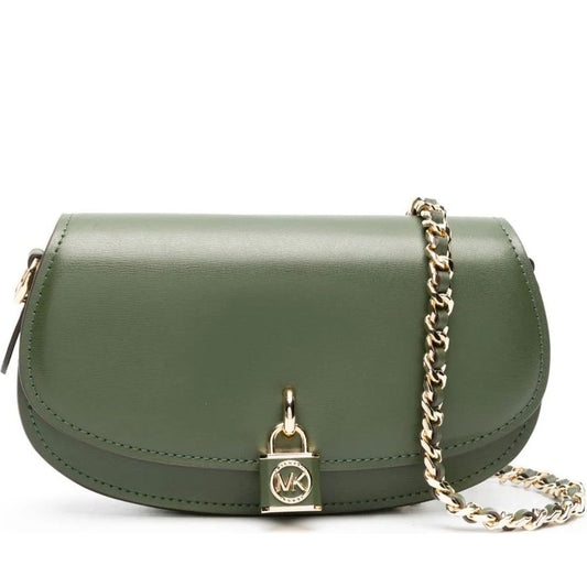 Michael Kors womens amazon green sm ew chain sling messenger | Vilbury London