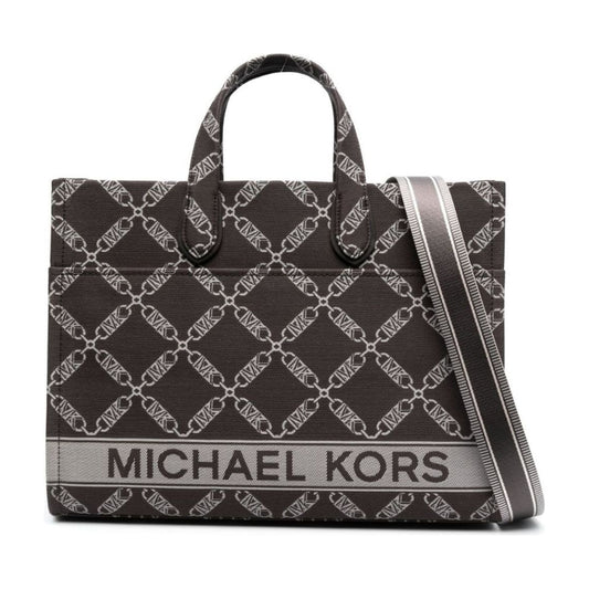 Michael Kors womens choc multi lg grab tote bag | Vilbury London