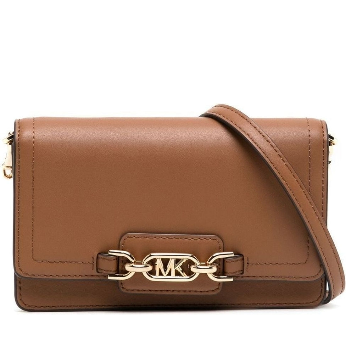 Michael Kors womens luggage sm phone chain crossbody | Vilbury London