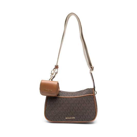 Michael Kors womens brn, acorn md topzip crossbody with strap | Vilbury London