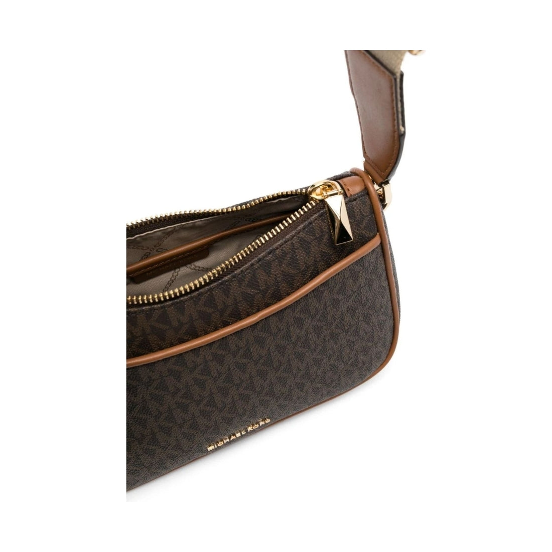 Michael Kors womens brn, acorn md topzip crossbody with strap | Vilbury London